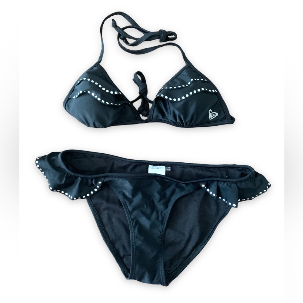 Roxy Black Bikini with silver studs